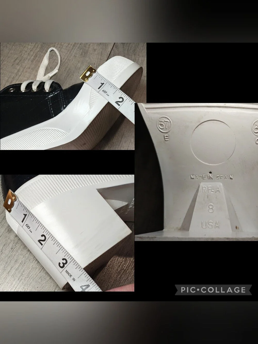 🖤🤍Rare Vintage 1990s GUESS Chunky Platform Sneaker Oxfords🤍🖤